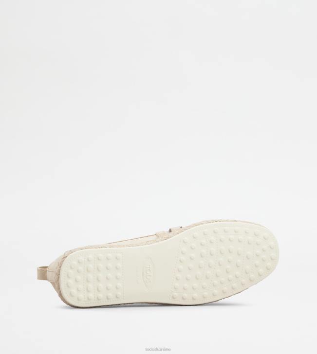 Tod\'s 8NXV198 béžová ženy kate slip-ons v semišovom prevedení
