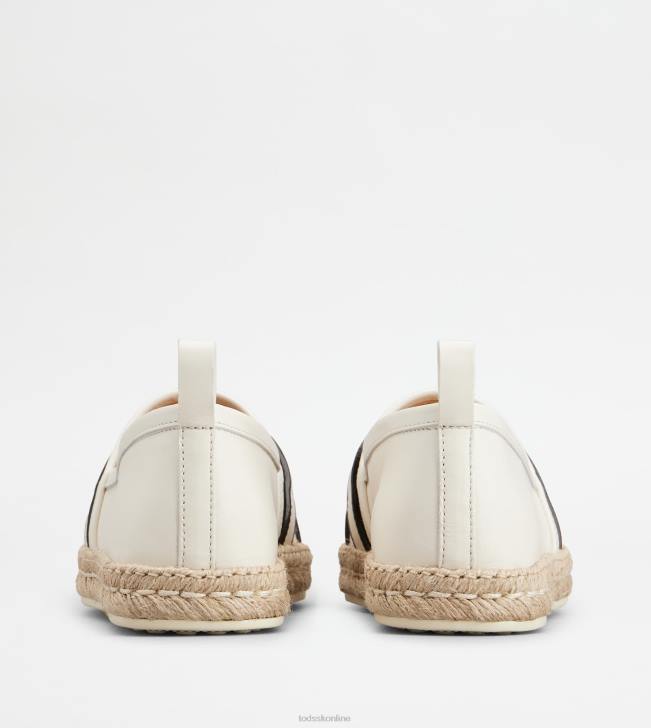 Tod\'s 8NXV199 biely ženy kate slip-ons v koži