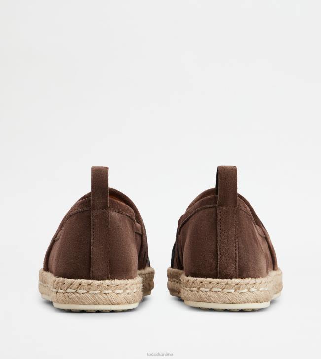 Tod\'s 8NXV201 hnedá ženy kate slip-ons v semišovom prevedení