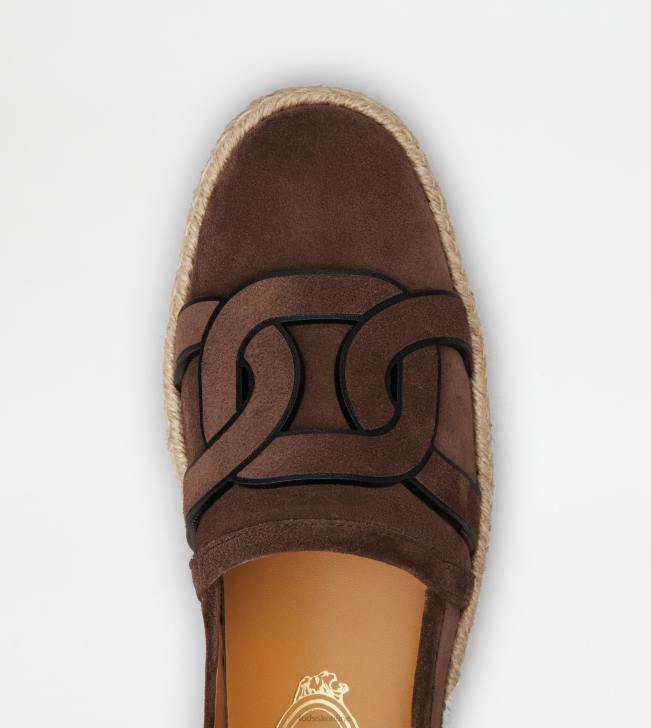 Tod\'s 8NXV201 hnedá ženy kate slip-ons v semišovom prevedení