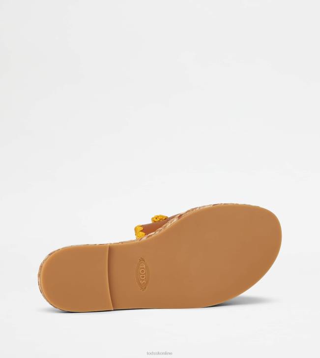 Tod\'s 8NXV195 hnedá ženy kate sandále v koži