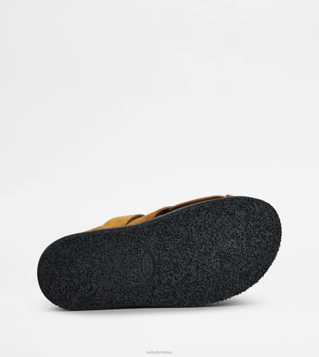 Tod\'s 8NXV210 hnedá ženy t nadčasové semišové sandále