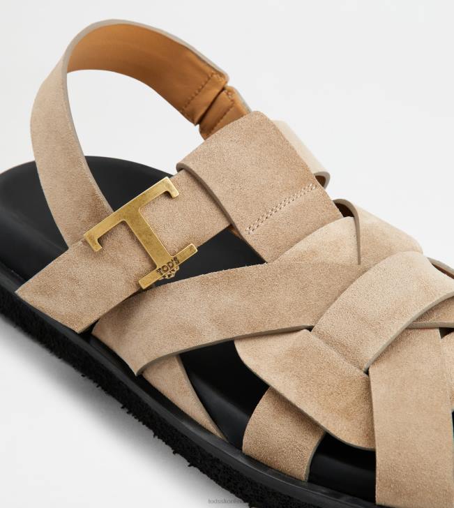Tod\'s 8NXV211 hnedá ženy t nadčasové semišové sandále