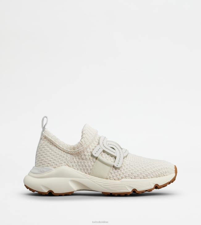 Tod's 8NXV119 off white ženy nazúvacie tenisky z látky