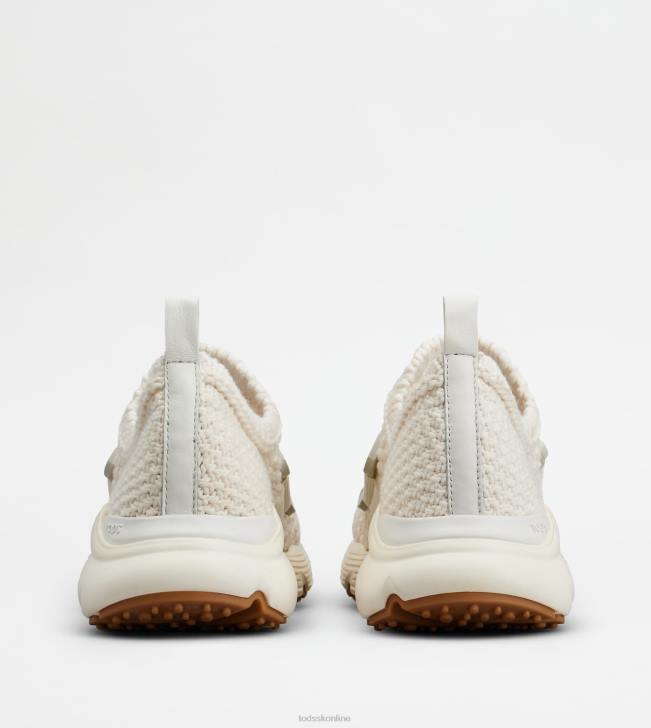 Tod\'s 8NXV119 off white ženy nazúvacie tenisky z látky