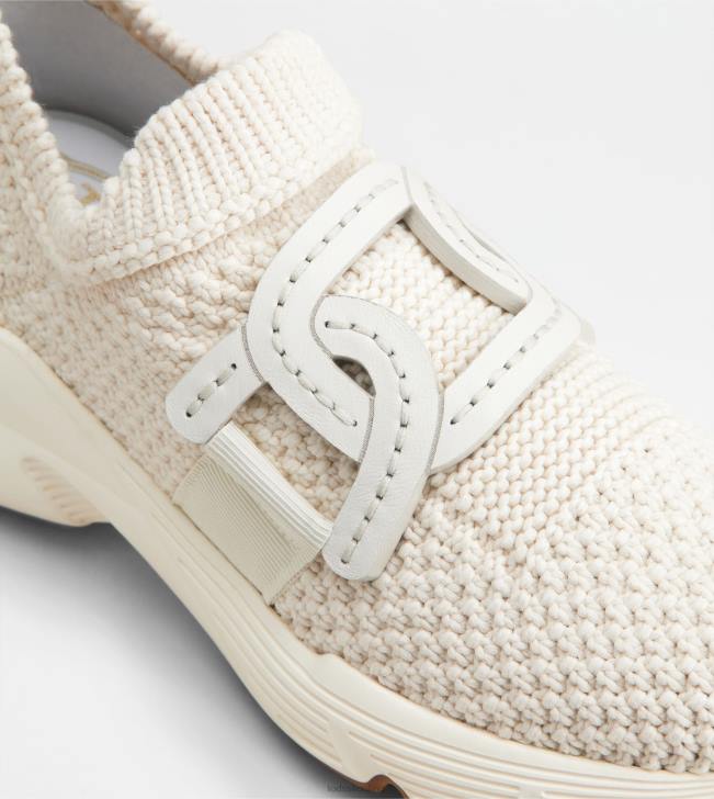 Tod\'s 8NXV119 off white ženy nazúvacie tenisky z látky