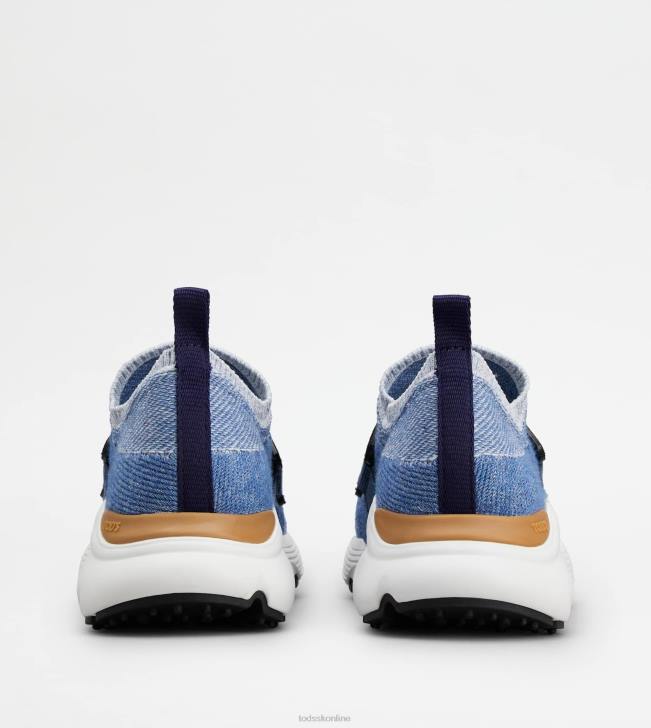 Tod\'s 8NXV120 modrá/svetlo modrá ženy nazúvacie tenisky z džínsoviny