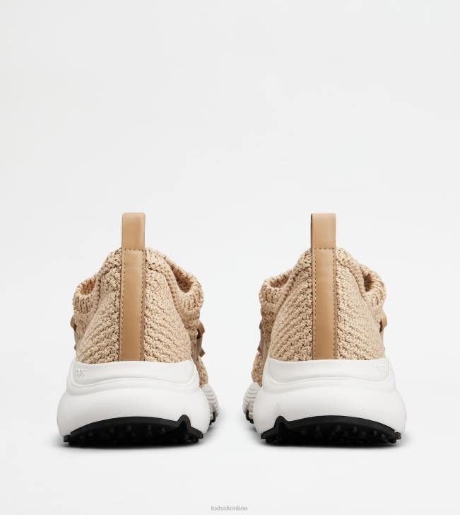 Tod\'s 8NXV121 béžová ženy nazúvacie tenisky z látky