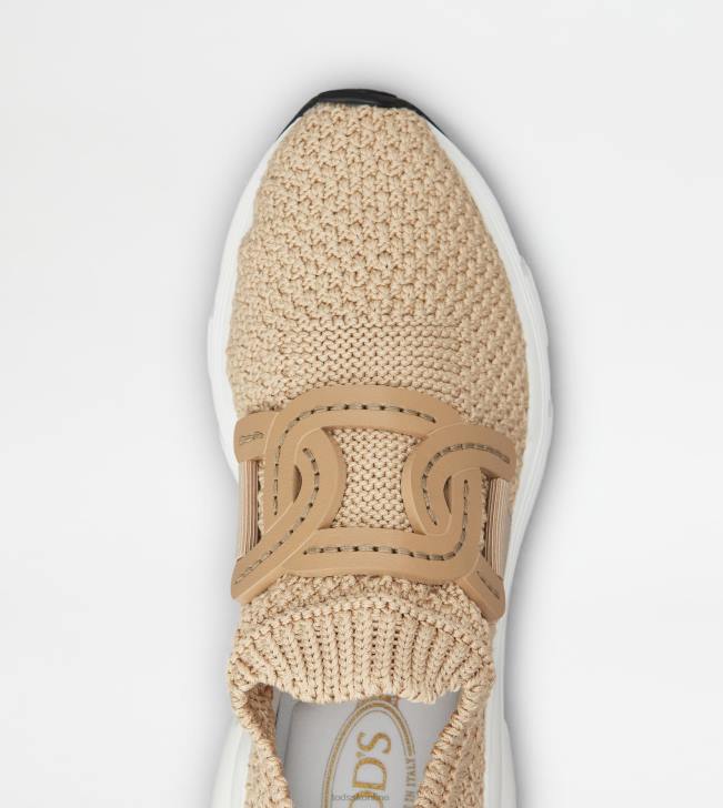 Tod\'s 8NXV121 béžová ženy nazúvacie tenisky z látky