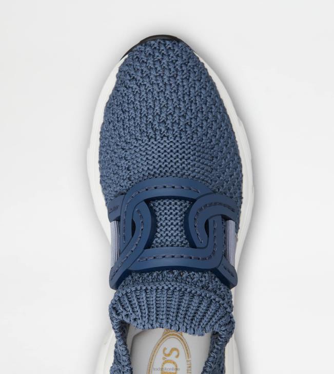 Tod\'s 8NXV122 Modrá ženy nazúvacie tenisky z látky
