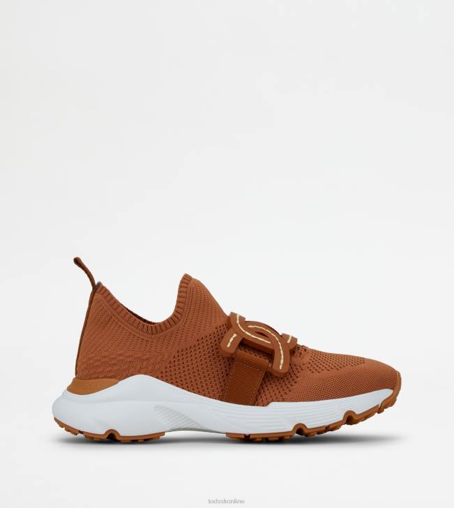 Tod's 8NXV124 hnedá ženy tenisky z high-tech látky