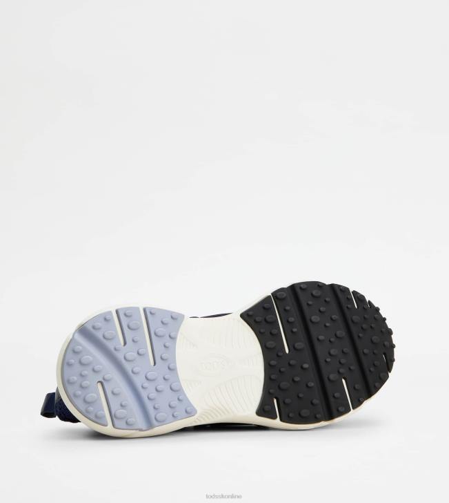 Tod\'s 8NXV127 Modrá ženy nazúvacie tenisky z látky