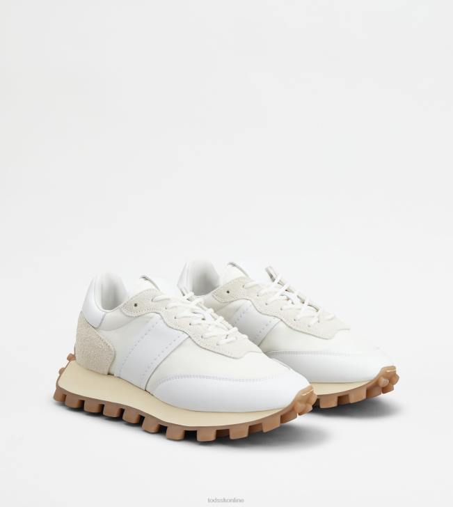 Tod\'s 8NXV130 biely ženy tenisky 1t z kože a látky