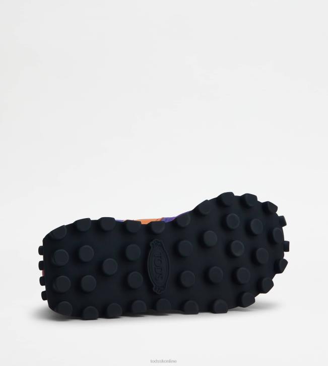 Tod\'s 8NXV133 fialový ženy tenisky 1t z semišu a látky