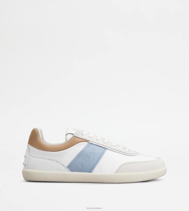 Tod's 8NXV138 svetlo modrá/biela/béžová ženy semišové tenisky