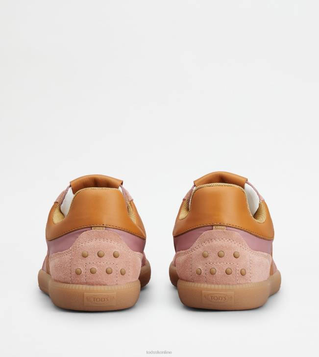 Tod\'s 8NXV140 oranžová/ružová ženy semišové a látkové tenisky
